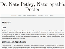 Tablet Screenshot of drpetley.com